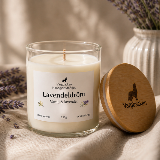 Sojavax lavendel & vanilj 150g