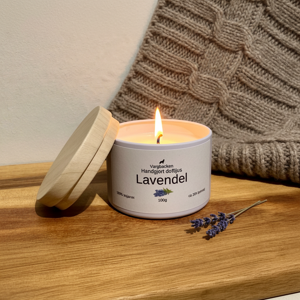 Lavendel ljus i nordisk miljö