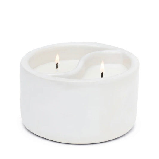 Paddywax Yin Yang doftljus i tvådelat keramikkärl