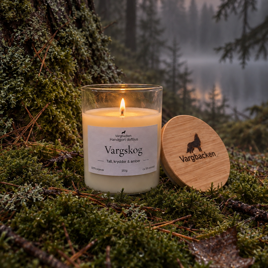 Soavax ljus Vargskog 150g